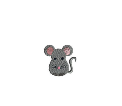 Mini Little Mouse Machine Embroidery Design 1