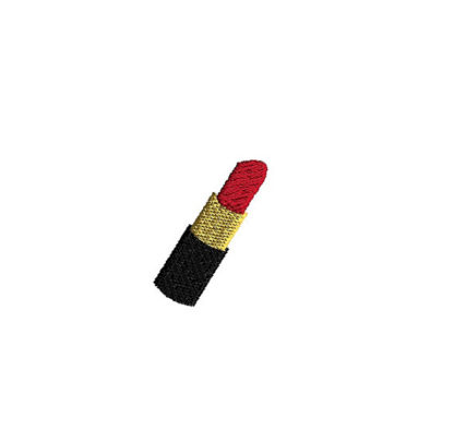 Mini Lipstick Machine Embroidery Design