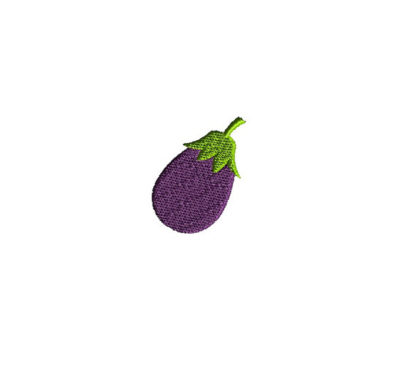 Mini Eggplant Machine Embroidery Design