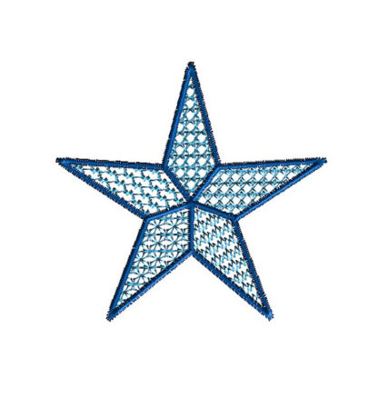 Lace Motif Star Machine Embroidery Design 1