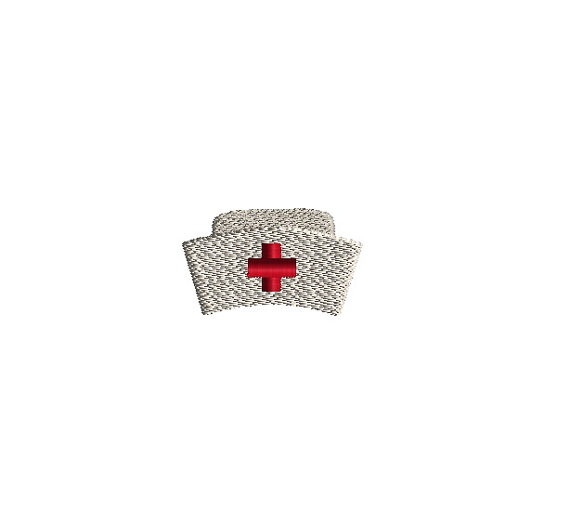 Mini Nurse Hat Machine Embroidery Design Mini Nurse Hat Machine Embroidery Design
