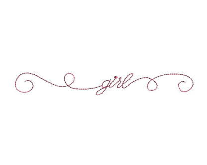 Doodle Girl Machine Embroidery Design