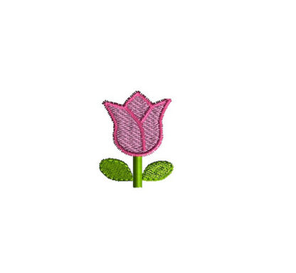 Mini Tulip Machine Embroidery Design 1