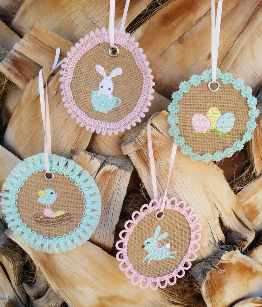 Mini Easter Bunny #2 Machine Embroidery Design - 3 sizes