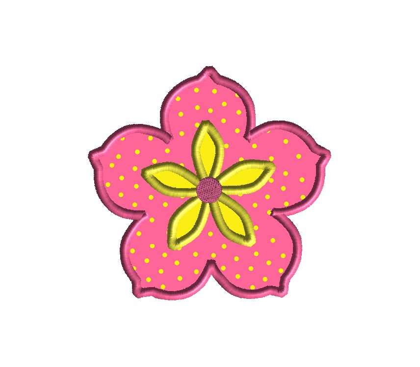 Flower applique 2 machine embroidery design Flower applique 2 machine embroidery design