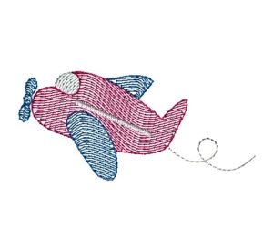 Airplane quick stitch machine embroidery design Airplane quick stitch machine embroidery design