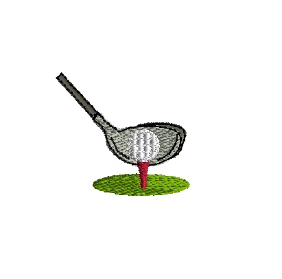 mini golf club and ball