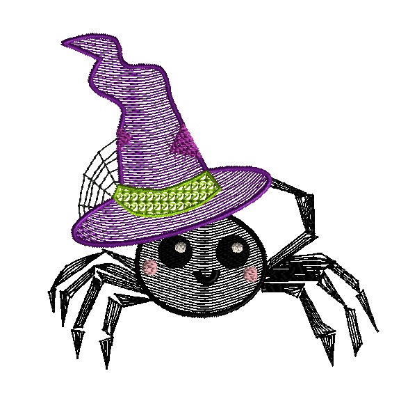spider witch quick stitch