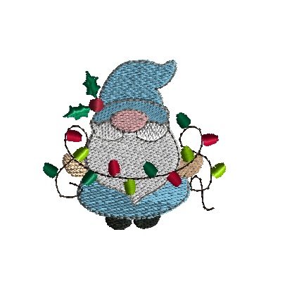 mini christmas gnome with lights