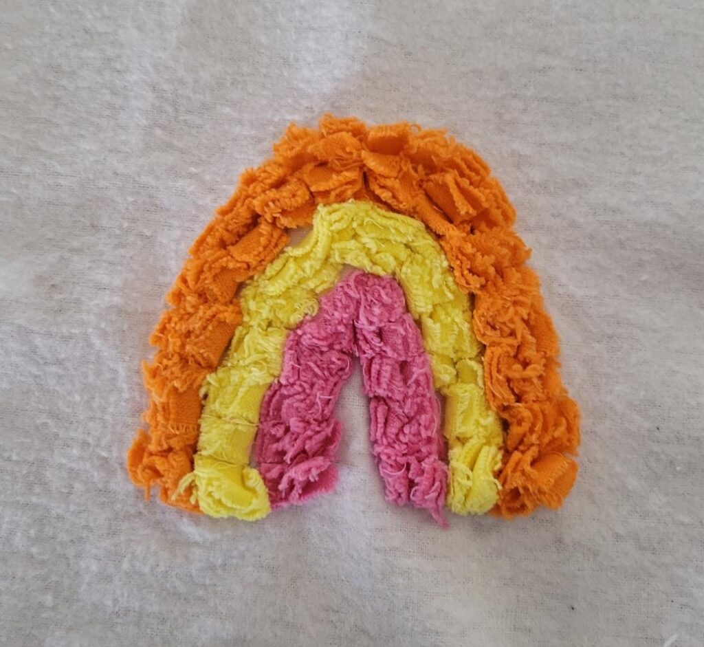 Chenille Rainbow Machine Embroidery DesignITH Project