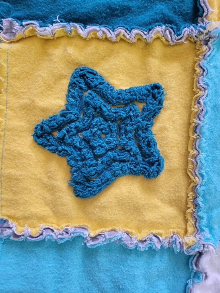 Chenille Star Machine Embroidery DesignITH Project