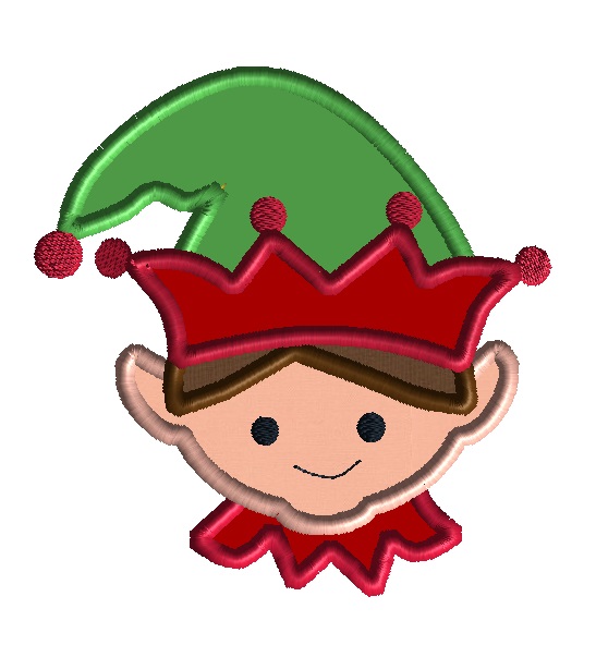 elf boy applique fabric