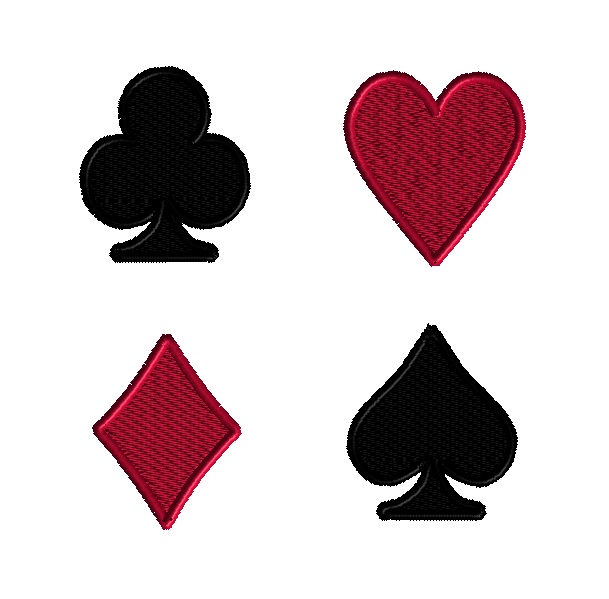mini playing card suit set