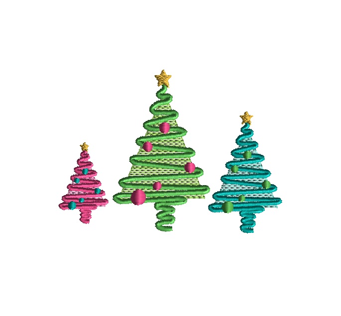mini squiggly christmas tree a