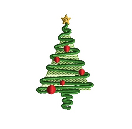 mini squiggly christmas tree