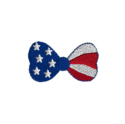 mini patriotic bow tie