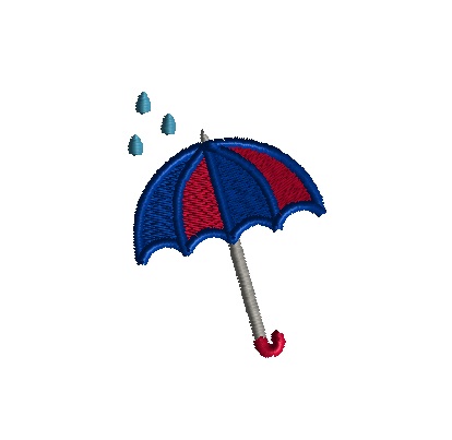 mini umbrella and rain drops