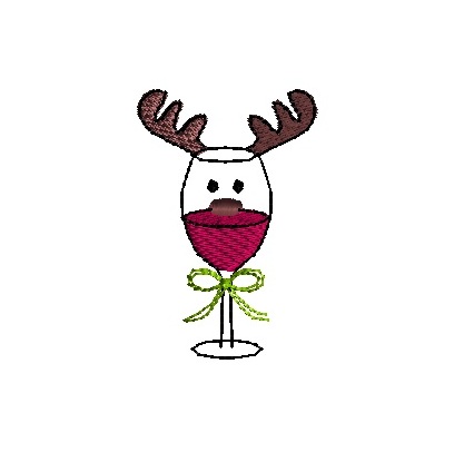 mini christmas moose drink